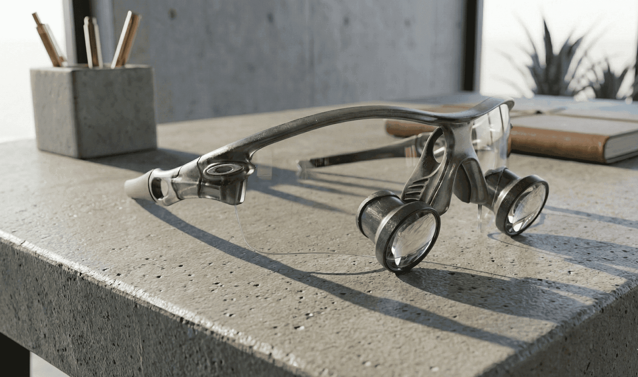 Newton loupes on mannequin